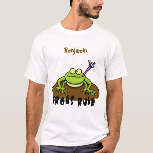 T-shirt La grenouille règle drôle dessin de grenouille ver