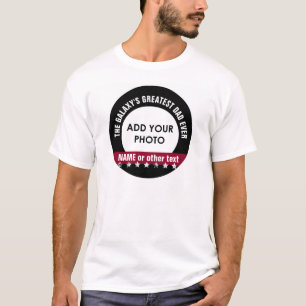 T-shirt La grunge faite sur commande de photo du plus