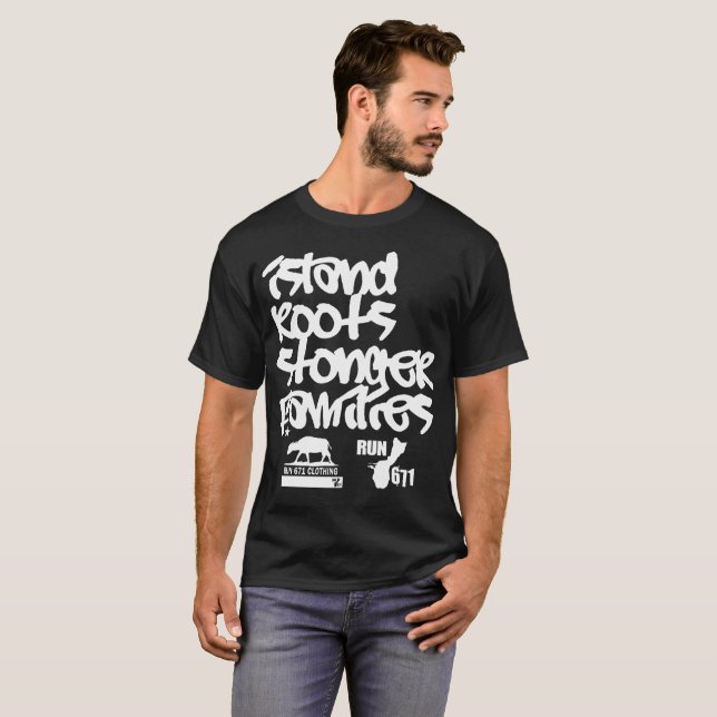 T-shirt La GUAM COURENT 671 familles plus fortes de (Devant entier)