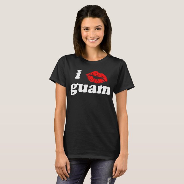 T-shirt La GUAM COURENT 671 lèvres I (Devant entier)