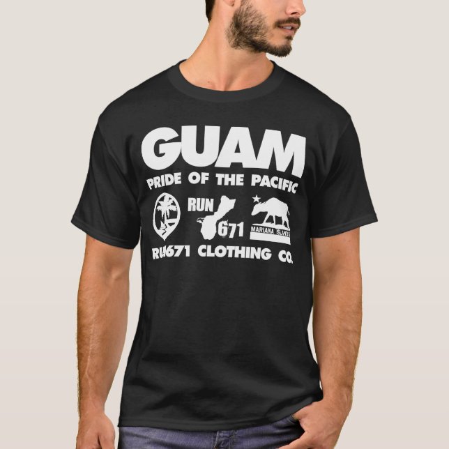 T-shirt La GUAM COURENT la fierté 671 du Pacifique (Devant)