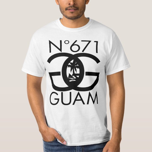 T-shirt La GUAM COURENT le joint de 671 nombres (Devant)