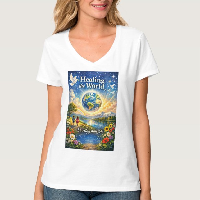 T-shirt La guérison commence avec moi (Devant)