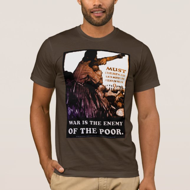 T-shirt La guerre est l'ennemi (Devant)