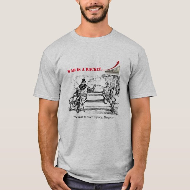 T-shirt La guerre est une raquette (Devant)