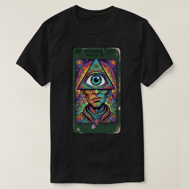 T-shirt La Guilde de Psionicist 1 Sombre (Design devant)