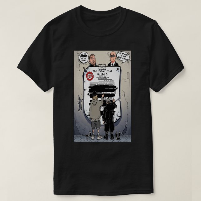 T-shirt La Guilde Psioniciste 3 Sombre (Design devant)