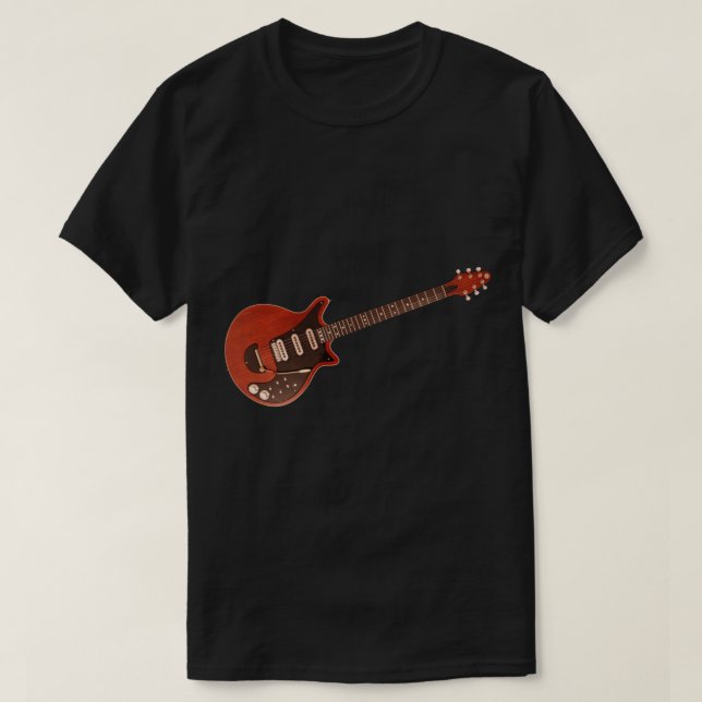 T-shirt La guitare de Brian May (Red Special) - Sticker de (Design devant)