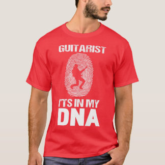 T-shirt La guitare est dans mon ADN drôle joueur de guitar