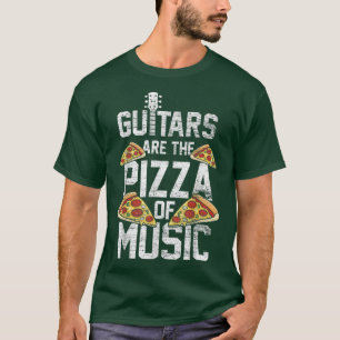 T-shirt La Guitare Est La Pizza De Musique Guitariste Amat