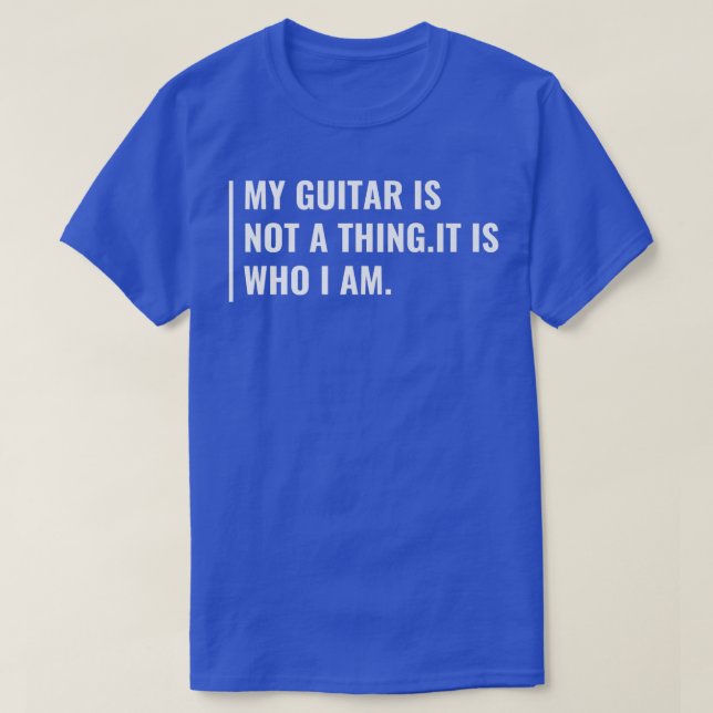 T-shirt La guitare est qui je suis (Design devant)