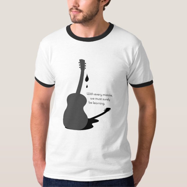 T-shirt La guitare pleure doucement (Devant)
