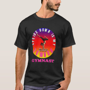 T-shirt La Gymnaste Vintage Retro Upside Down Est Ma Norma