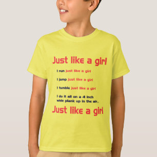 T-shirt La gymnastique aiment une fille