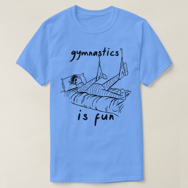 T-shirt La gymnastique est amusante (Design devant)