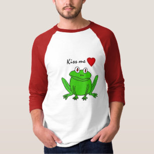 T-shirt La HACHE m'embrassent chemise de grenouille