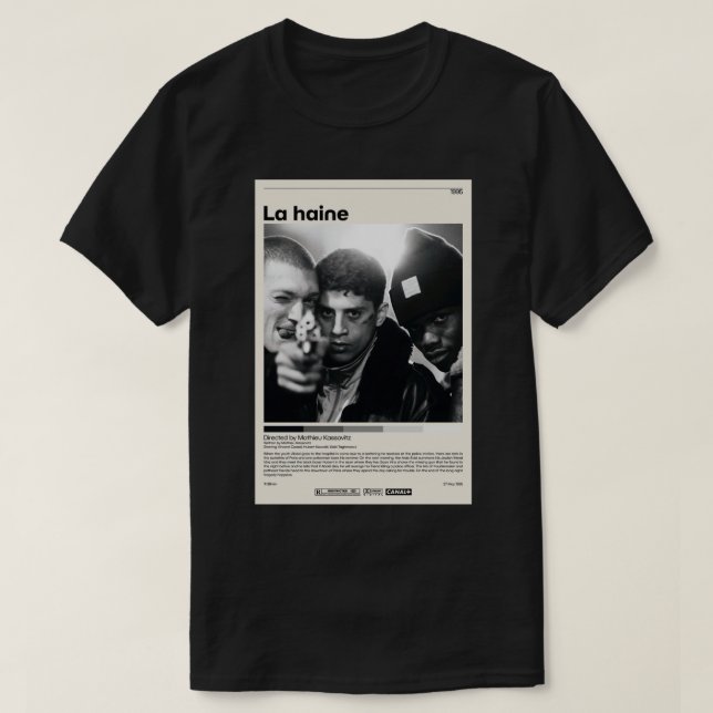 T-shirt La haine Mathieu Kassovitz.png (Design devant)