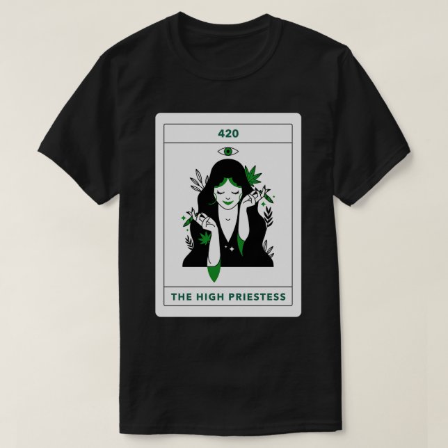 T-shirt La Haute Prêtesse Tarot d Goddess (Design devant)