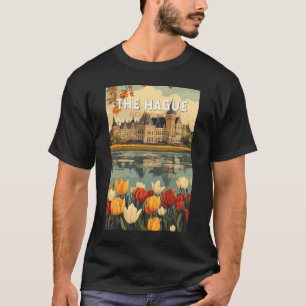 T-shirt La Haye Pays-Bas Travel Art Vintage