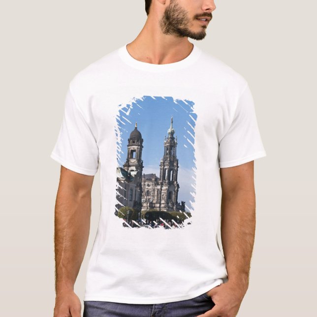 T-shirt La hofkirche (Église de la Cour) Dresde (Devant)