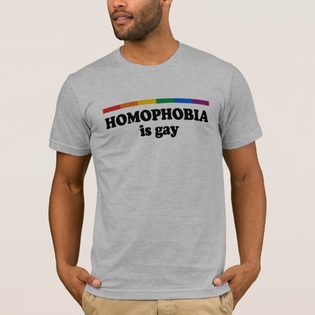 T-shirt La homophobie est gaie (Devant)