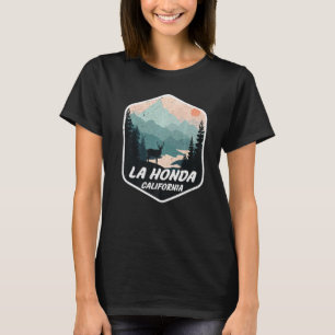 T-shirt La Honda California Ca Mountains Randonnée Randonn