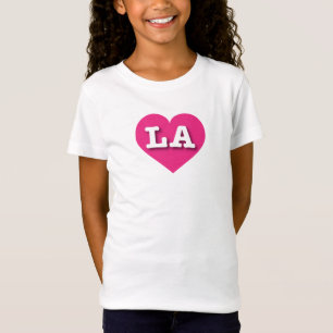 T-Shirt LA Hot PInk Heart - J'aime LA