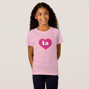 T-Shirt la hot rose coeur - J'aime la