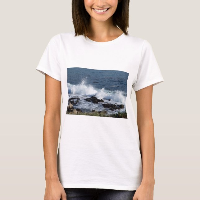 T-shirt La houle de l'océan Pacifique (Devant)
