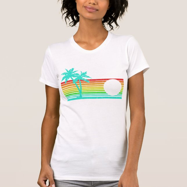 T-shirt La Jamaïque vintage - conception affligée (Devant)