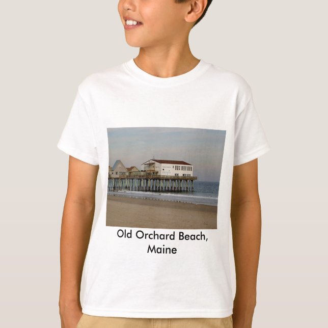 T-shirt La jetée à Old Orchard Beach, Maine (Devant)