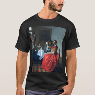 T-shirt La jeune femme assise à un virginal de Johannes Ve