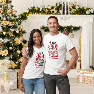 T-shirt La joie de Noël est la famille