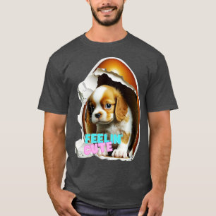 T-shirt La joie du chien dans l'oeuf