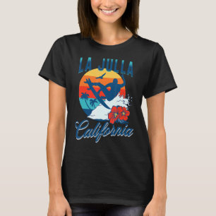 T-shirt La Jolla California Beach Surf Vacances été Vin