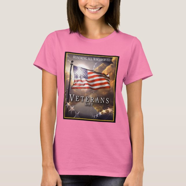 T-shirt La Journée des vétérans - Se souvenir d'un perdu.. (Devant)