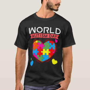 T-shirt La Journée mondiale de l'autisme étonne le coeur