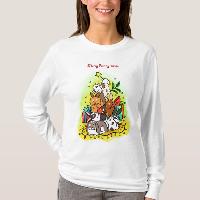 T-shirt La joyeuse Lapin-masse (Devant)