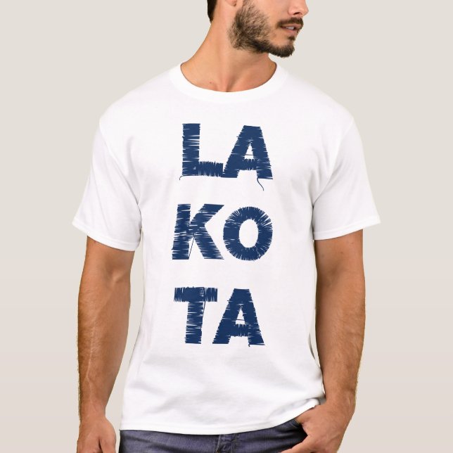 T-shirt LA KO TA Navy (Devant)