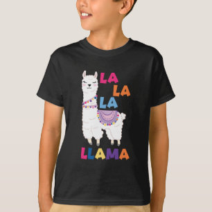T-shirt La La La Llama - Drôle Chant Llama