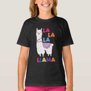 T-shirt La La La Llama - Drôle Chant Llama