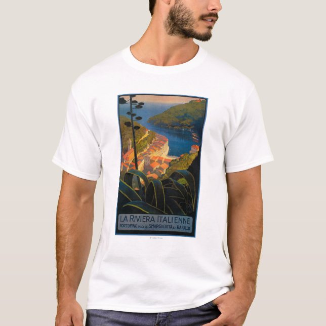 T-shirt La la Riviera Italienne (Devant)