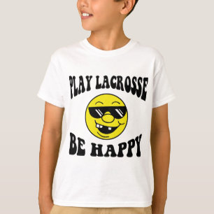 T-shirt La lacrosse de jeu soit heureuse