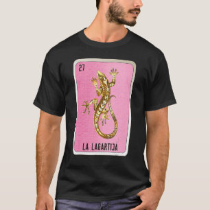 T-shirt La Lagartija Mexicaine Lotterie Cartes de Bingo