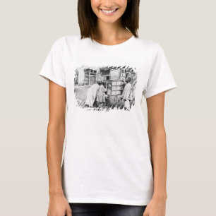 T-shirt La lanterne magique, vers 1870 (photo b/w)