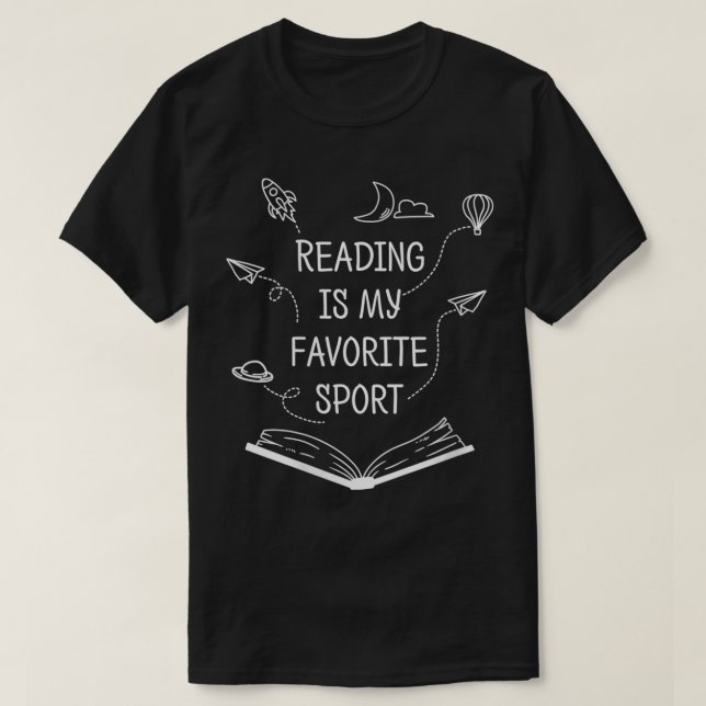 T-shirt La Lecture Des Femmes Est Mon Sport Préféré Lire B (Design devant)
