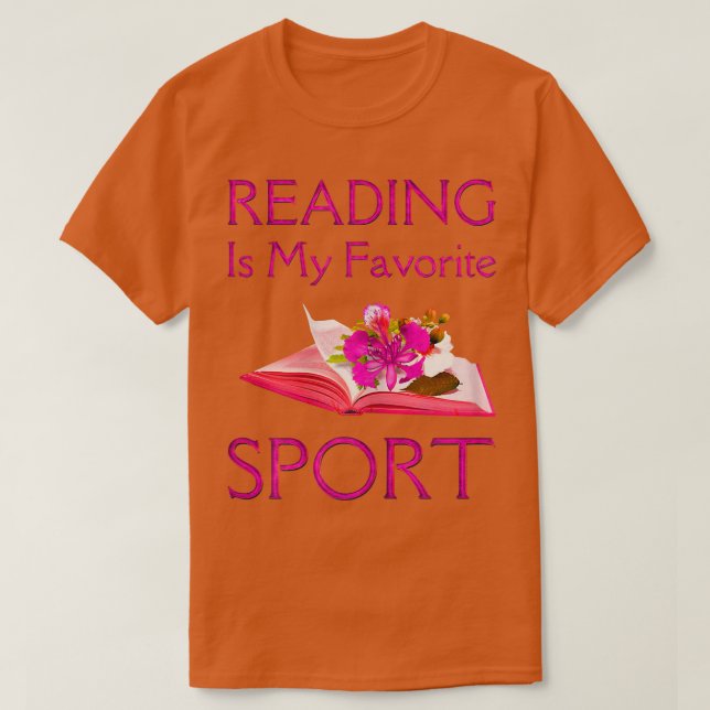 T-shirt La Lecture Des Femmes Est Mon Sport Préféré,, Livr (Design devant)