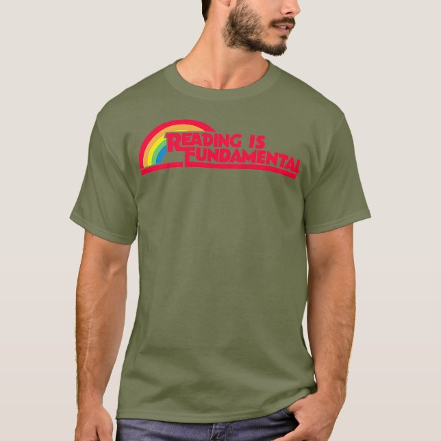 T-shirt La lecture est fondamentale Gay Rainbow Premium (Devant)