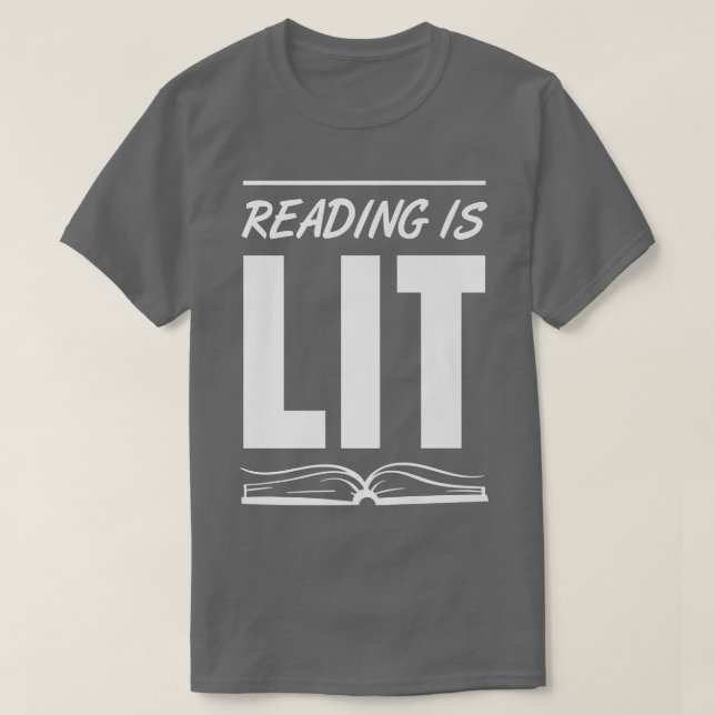 T-shirt La lecture est la littérature - Professeur de lect (Design devant)