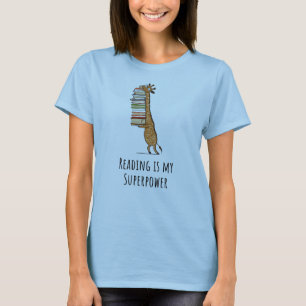 T-shirt La lecture est ma chemise de Bookaholic de la